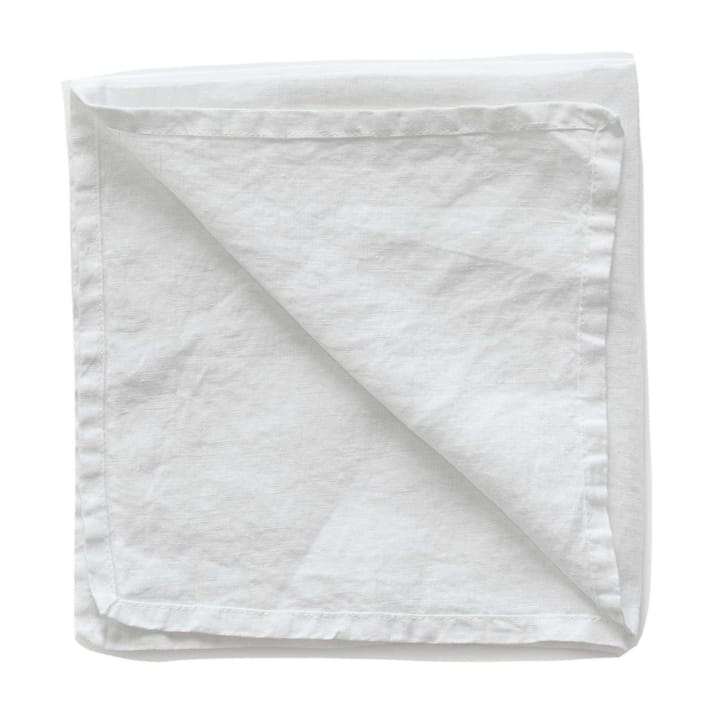 Washed linen Serviette - Bleached white - Tell Me More