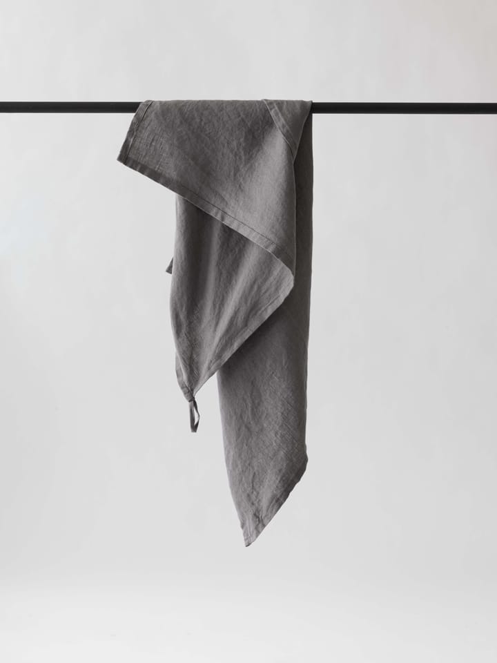 Washed linen Serviette - Dunkelgrau - Tell Me More