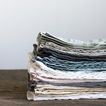 Washed linen Serviette - Dunkelgrau - Tell Me More