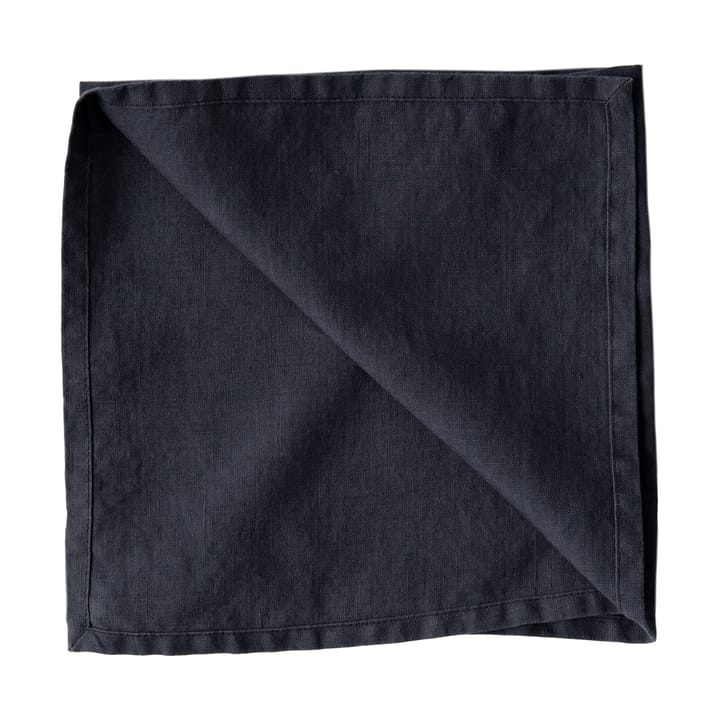 Washed linen Serviette - Night blue - Tell Me More