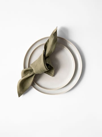 Washed linen Serviette - Olive - Tell Me More