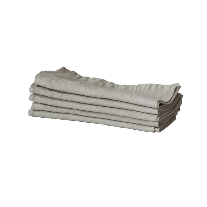 Washed linen Serviette - Varmgrau - Tell Me More