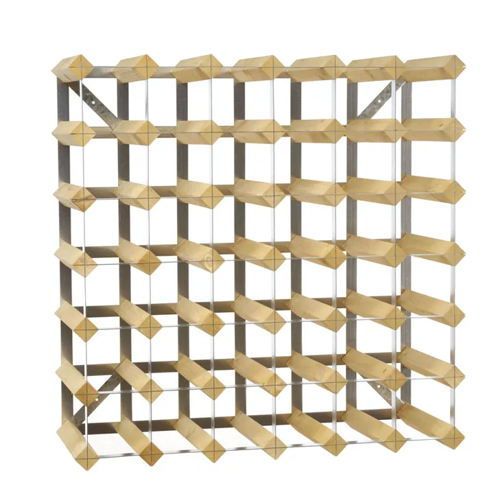 The Swedish Wine Rack Factory Weinregal für 42 Flaschen erweiterbar - Eiche hell - The Swedish Wine Rack Factory