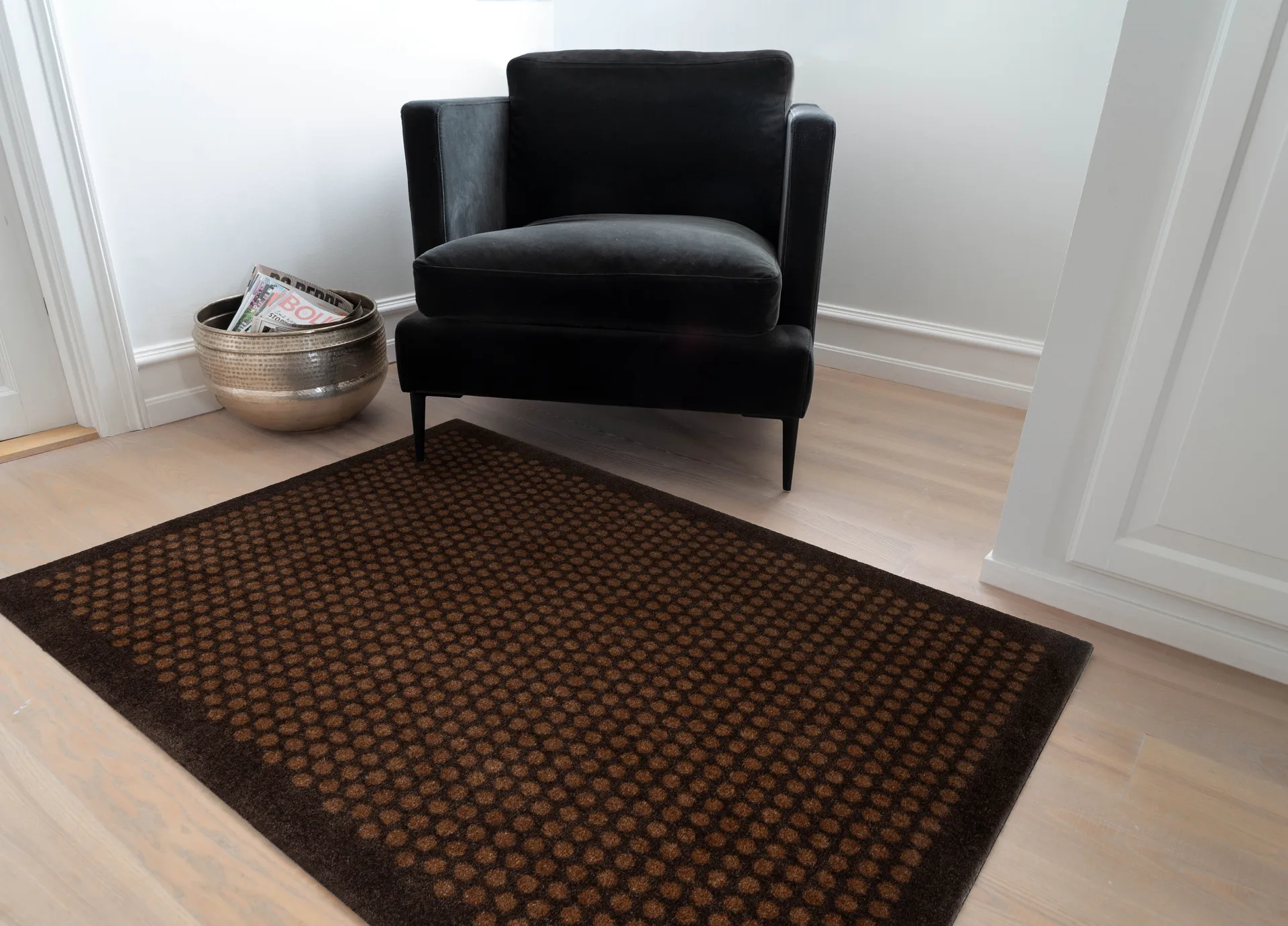 Dot Fußabstreifer, Cognac-brown, 90x130 cm tica copenhagen