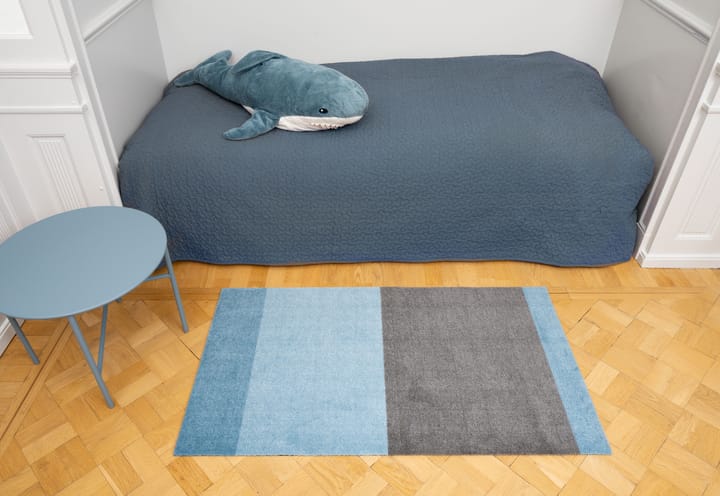 Stripes by tica, horizontal, Flurteppich, Blue-steel grey, 67 x 120cm tica copenhagen