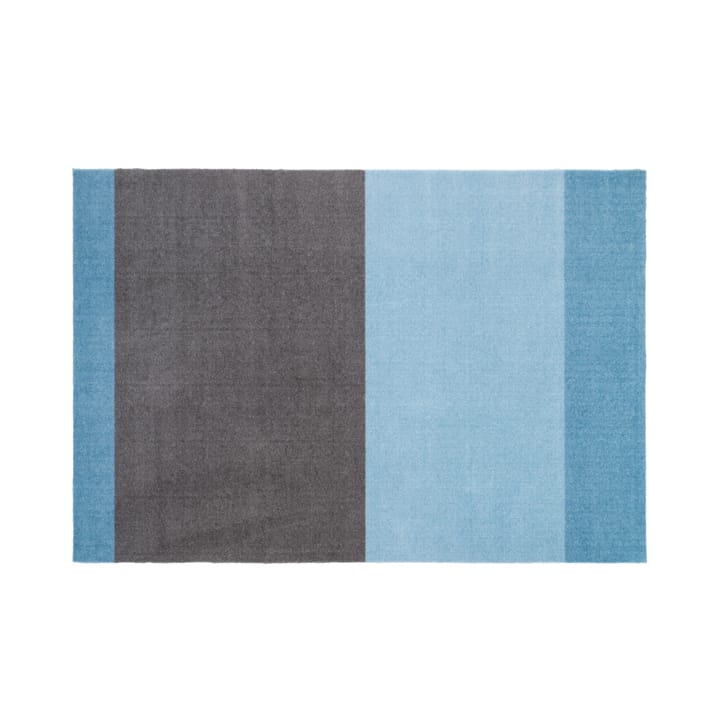 Stripes by tica, horizontal, Flurteppich - Blue-steel grey, 90 x 130cm - tica copenhagen