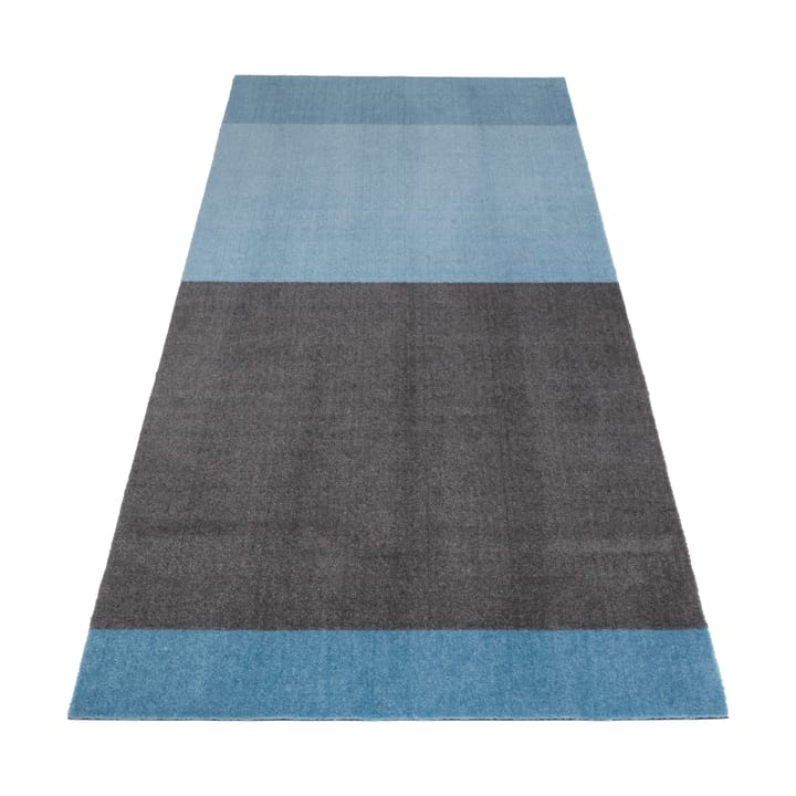 Stripes by tica, horizontal, Flurteppich - Blue-steel grey, 90 x 200cm - tica copenhagen