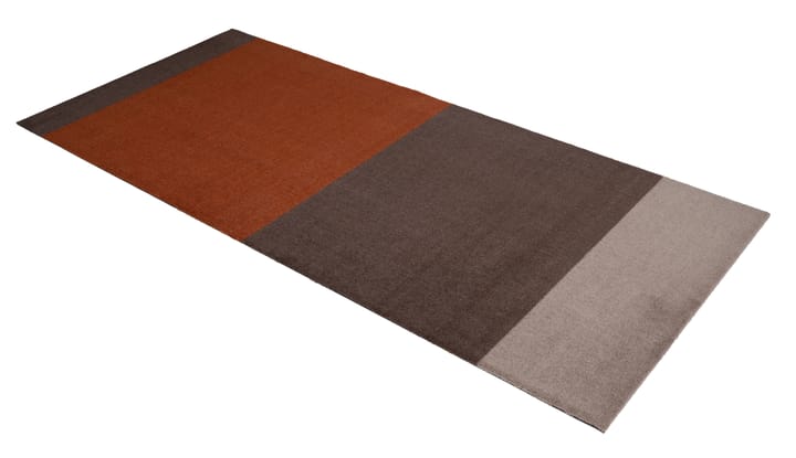 Stripes by tica, horizontal, Flurteppich - Brown-terrakotta 90 x 200cm - tica copenhagen