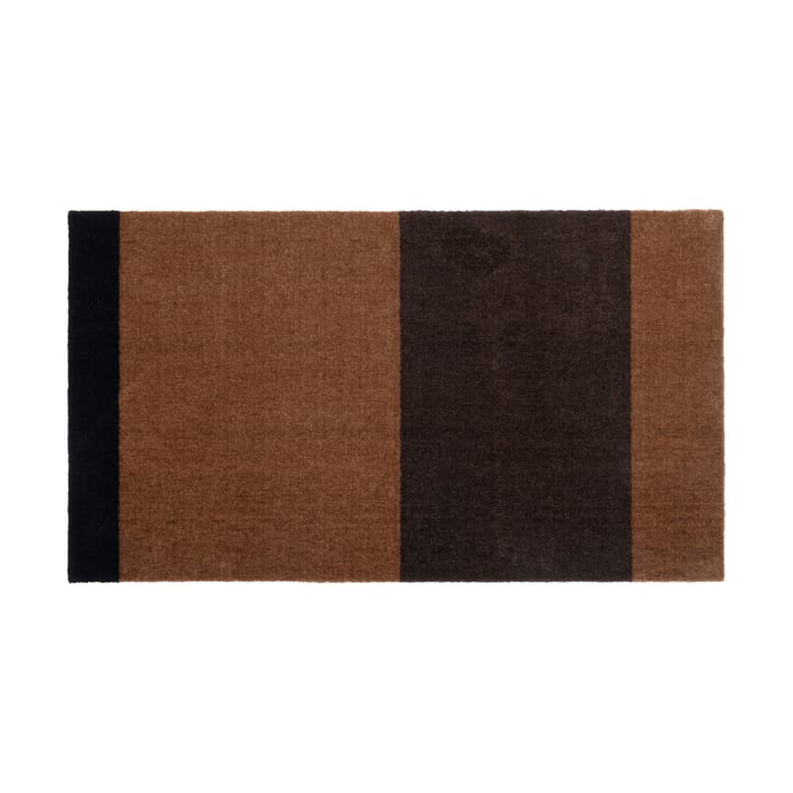 Stripes by tica, horizontal, Flurteppich - Cognac-dark brown-black, 67x120 cm - Tica copenhagen