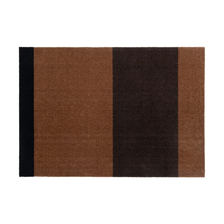 Stripes by tica, horizontal, Flurteppich - Cognac-dark brown-black, 90x130 cm - Tica copenhagen