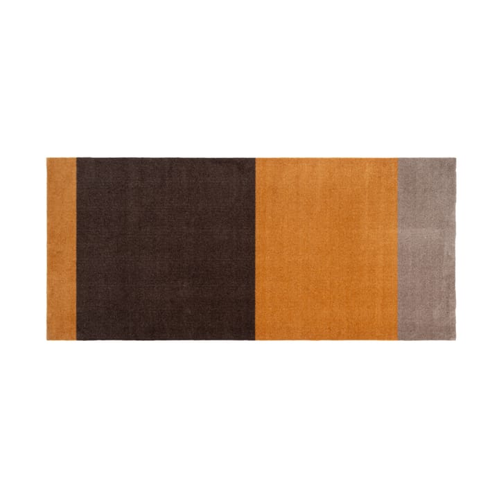 Stripes by tica, horizontal, Flurteppich - Dijon-brown-sand, 90 x 200cm - tica copenhagen