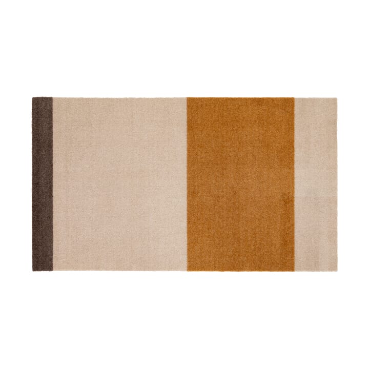 Stripes by tica, horizontal, Flurteppich - Ivory-dijon-brown, 67 x 120cm - Tica copenhagen