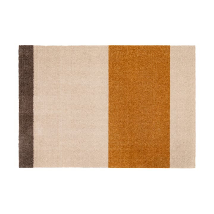 Stripes by tica, horizontal, Flurteppich - Ivory-dijon-brown, 90 x 130cm - Tica copenhagen