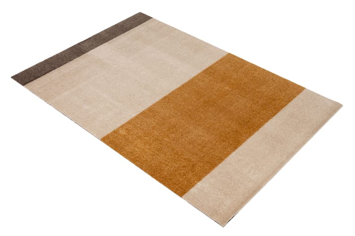 Stripes by tica, horizontal, Flurteppich - Ivory-dijon-brown, 90 x 130cm - tica copenhagen