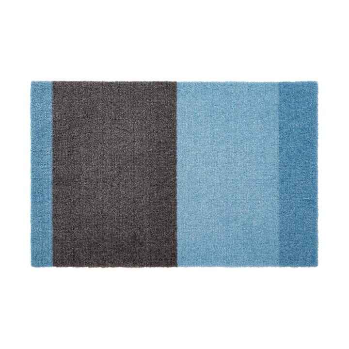 Stripes by tica, horizontal, Fußabstreifer - Blue-steel grey, 40 x 60cm - Tica copenhagen