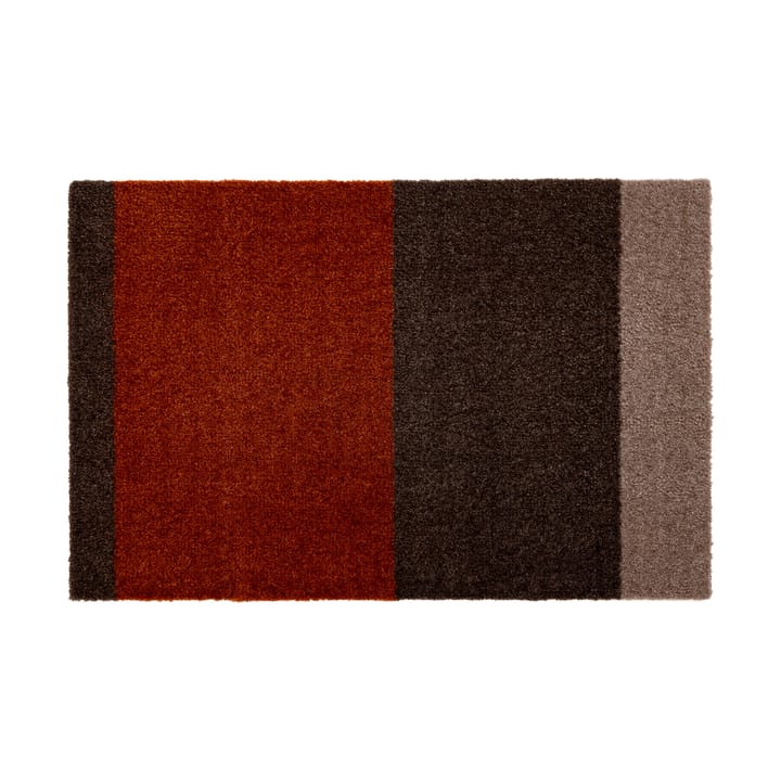 Stripes by tica, horizontal, Fußabstreifer - Brown-terrakotta, 40 x 60cm - Tica copenhagen