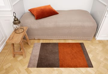 Stripes by tica, horizontal, Fußabstreifer - Brown-terrakotta, 60 x 90cm - tica copenhagen