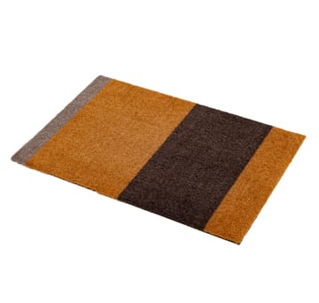 Stripes by tica, horizontal, Fußabstreifer - Dijon-brown-sand, 40 x 60cm - tica copenhagen
