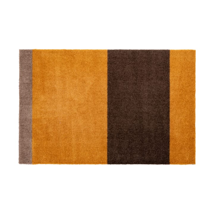 Stripes by tica, horizontal, Fußabstreifer - Dijon-brown-sand, 60 x 90cm - tica copenhagen