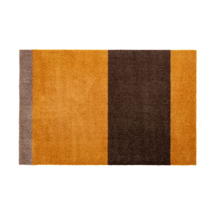 Stripes by tica, horizontal, Fußabstreifer - Dijon-brown-sand, 60 x 90cm - Tica copenhagen