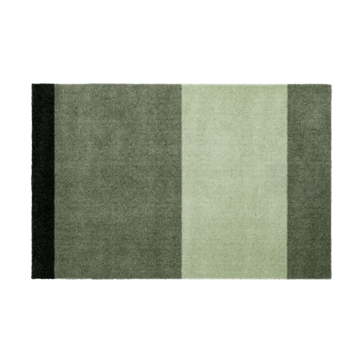 Stripes by tica, horizontal, Fußabstreifer - Green, 60 x 90cm - tica copenhagen