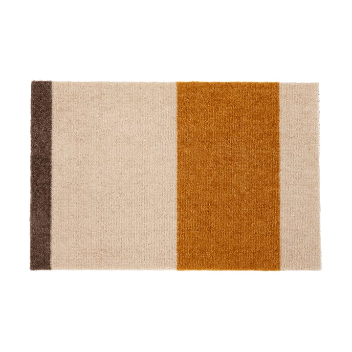 Stripes by tica, horizontal, Fußabstreifer - Ivory-dijon-brown, 40 x 60cm - tica copenhagen