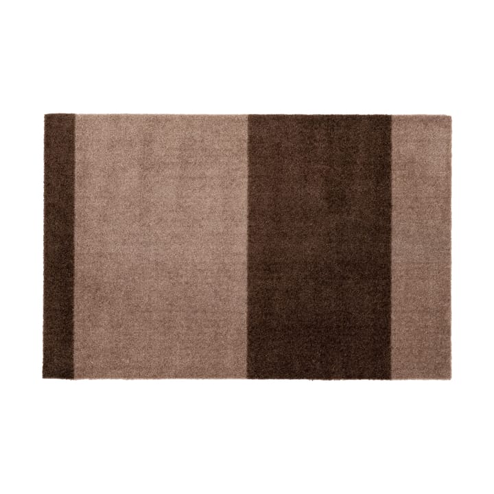 Stripes by tica, horizontal, Fußabstreifer - Sand-brown, 60 x 90cm - tica copenhagen