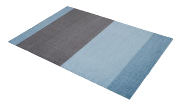 Stripes Flurteppich horizontal - Blue-steel grey, 90 x 130cm - tica copenhagen