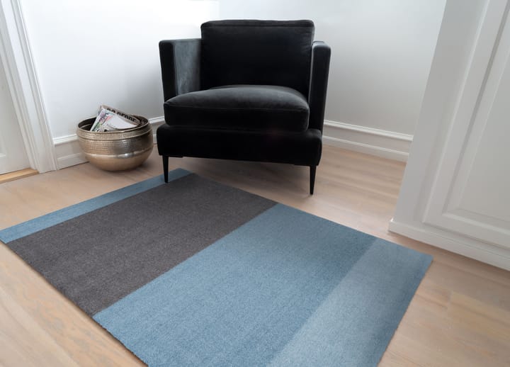 Stripes Flurteppich horizontal, Blue-steel grey, 90 x 130cm tica copenhagen