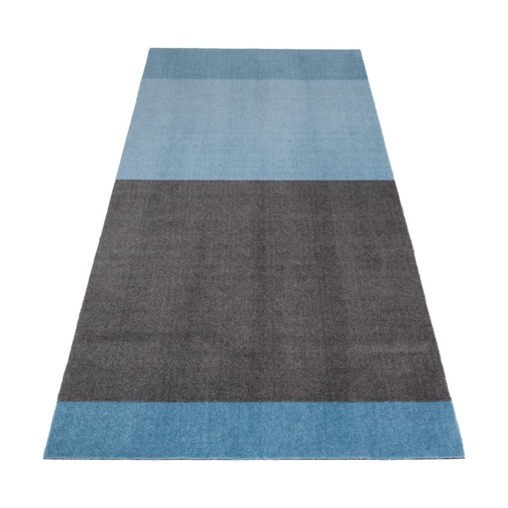 Stripes Flurteppich horizontal - Blue-steel grey, 90 x 200cm - Tica copenhagen