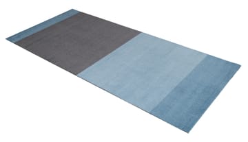 Stripes Flurteppich horizontal - Blue-steel grey, 90 x 200cm - tica copenhagen