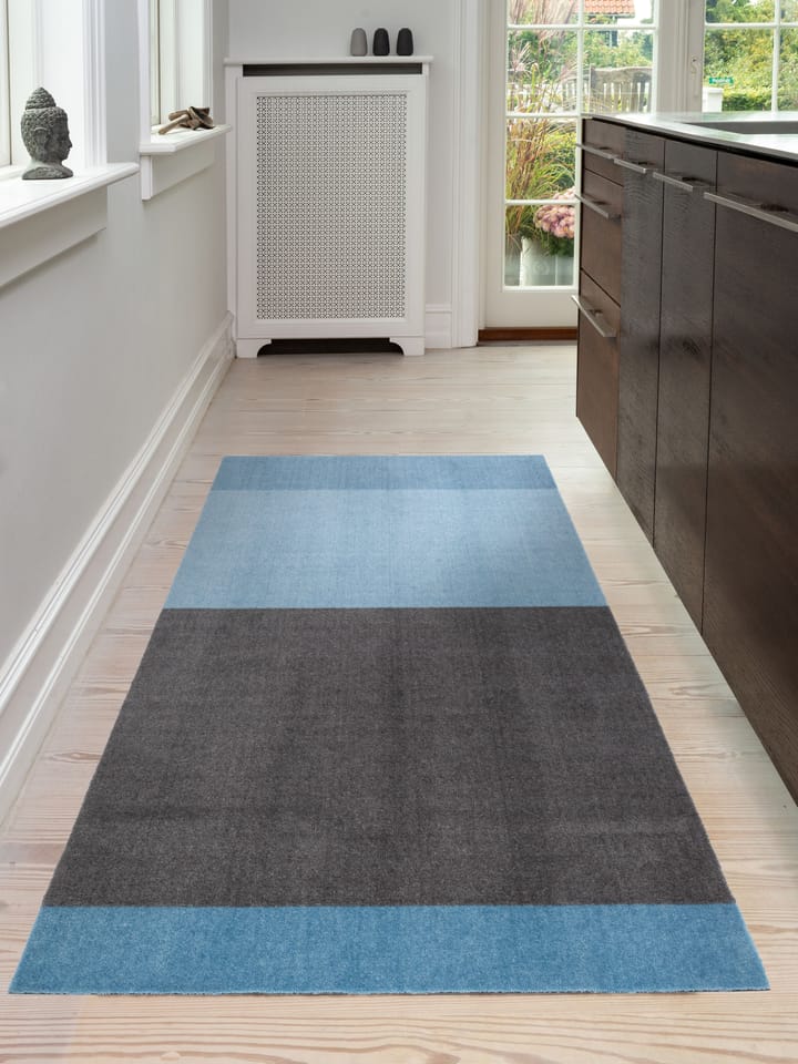 Stripes Flurteppich horizontal, Blue-steel grey, 90 x 200cm tica copenhagen