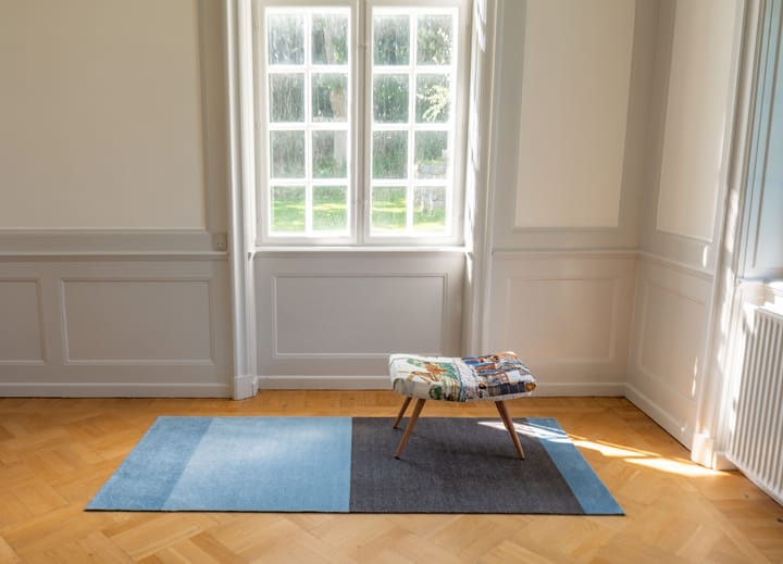 Stripes Flurteppich horizontal, Blue-steel grey, 90 x 200cm tica copenhagen