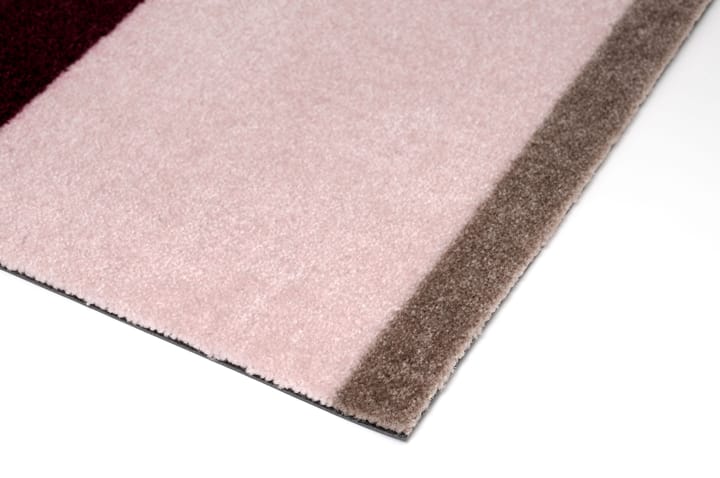 Stripes Flurteppich horizontal, Bordeaux-rose-sand, 67x120 cm tica copenhagen