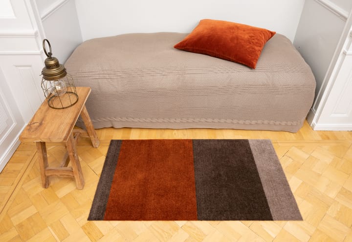 Stripes Flurteppich horizontal, Brown-terrakotta 67 x 120cm tica copenhagen