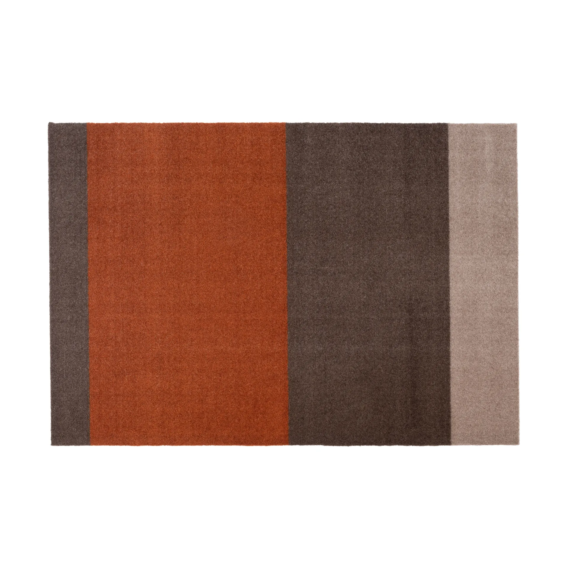 Stripes Flurteppich horizontal, Brown-terrakotta 90 x 130cm tica copenhagen