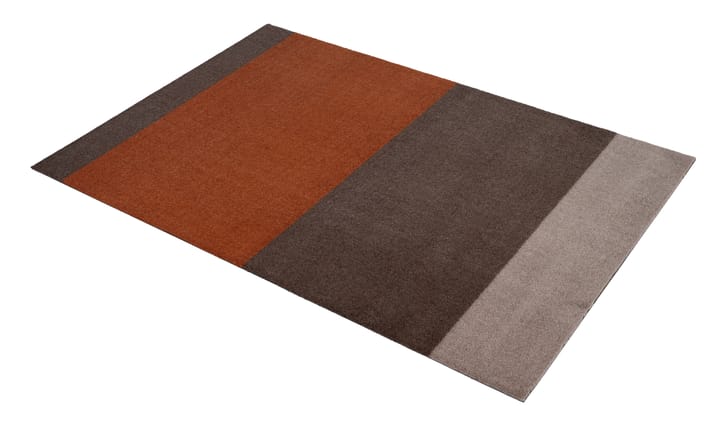 Stripes Flurteppich horizontal, Brown-terrakotta 90 x 130cm tica copenhagen