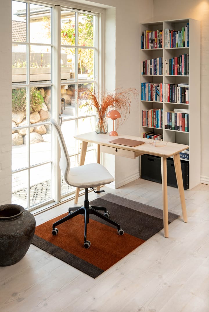 Stripes Flurteppich horizontal, Brown-terrakotta 90 x 130cm tica copenhagen
