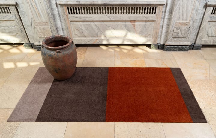 Stripes Flurteppich horizontal, Brown-terrakotta 90 x 200cm tica copenhagen