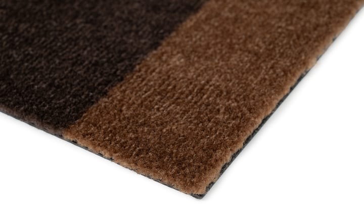 Stripes Flurteppich horizontal, Cognac-dark brown-black, 90x200 cm tica copenhagen