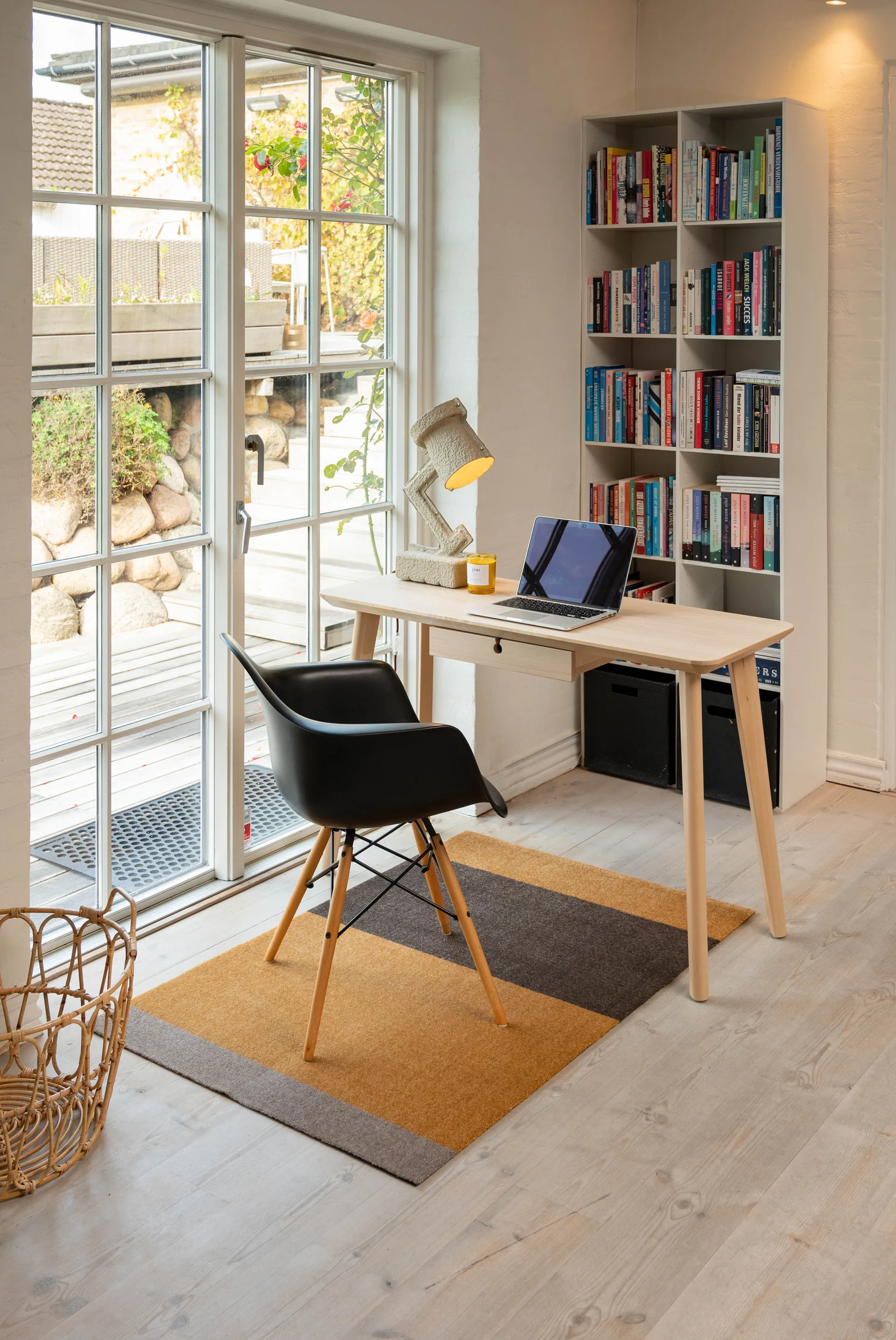 Stripes Flurteppich horizontal, Dijon-brown-sand, 90 x 130cm tica copenhagen