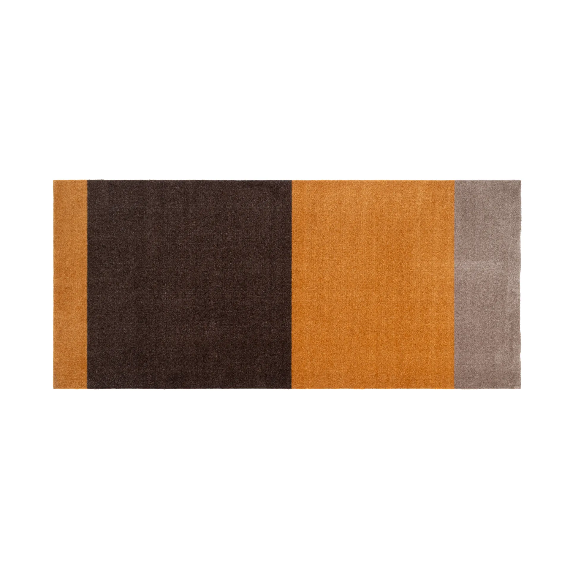 Stripes Flurteppich horizontal, Dijon-brown-sand, 90 x 200cm tica copenhagen