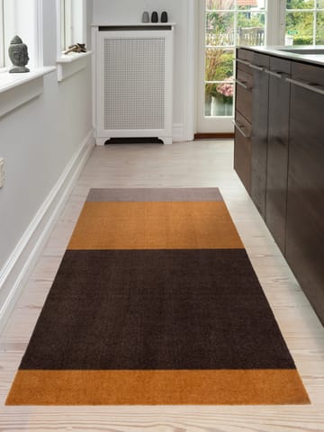 Stripes Flurteppich horizontal - Dijon-brown-sand, 90 x 200cm - tica copenhagen