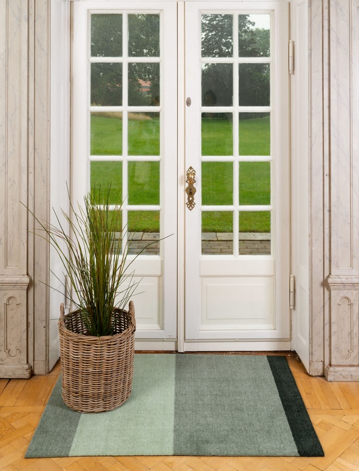 Stripes Flurteppich horizontal, Green, 90 x 130cm tica copenhagen