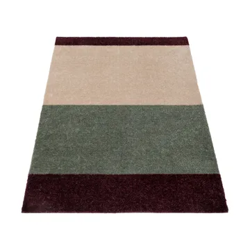 Stripes Flurteppich horizontal - Green-ivory-bordeaux, 67x120 cm - tica copenhagen