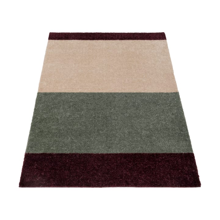 Stripes Flurteppich horizontal - Green-ivory-bordeaux, 67x120 cm - Tica copenhagen