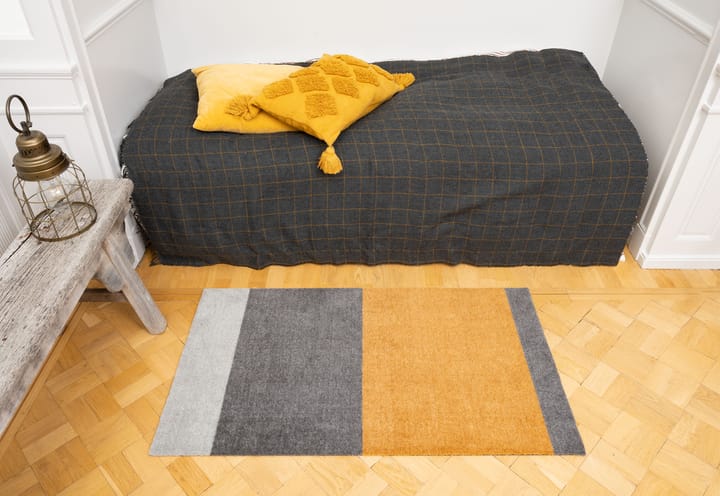 Stripes Flurteppich horizontal, Grey-grey-dijon, 67 x 120cm tica copenhagen