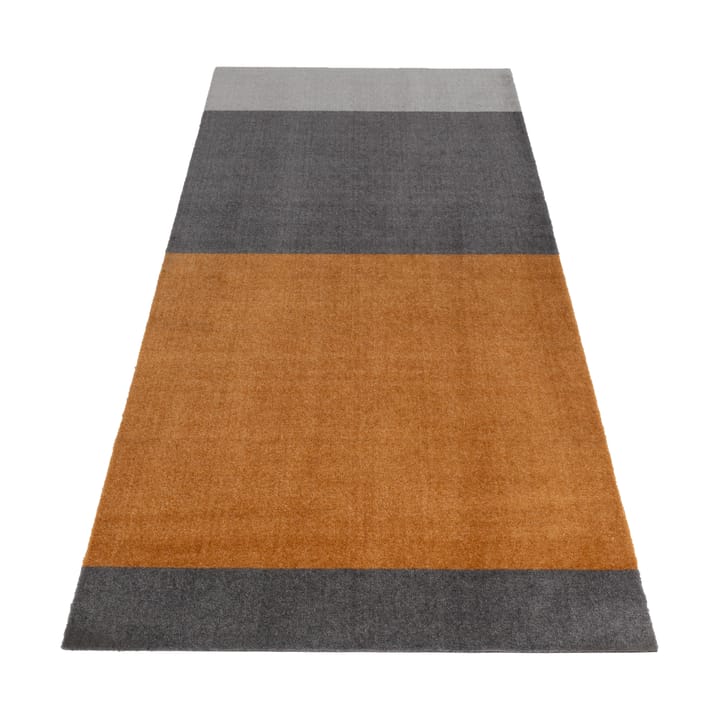 Stripes Flurteppich horizontal - Grey-grey-dijon, 90 x 200cm - Tica copenhagen