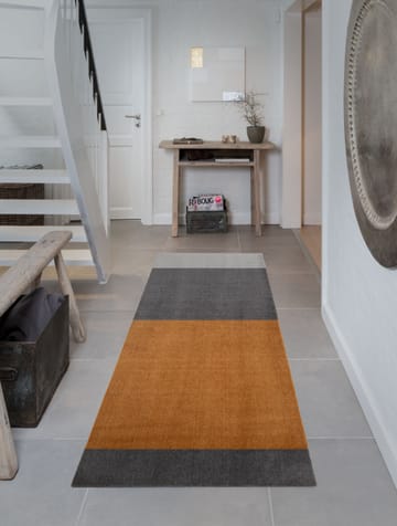 Stripes Flurteppich horizontal - Grey-grey-dijon, 90 x 200cm - tica copenhagen