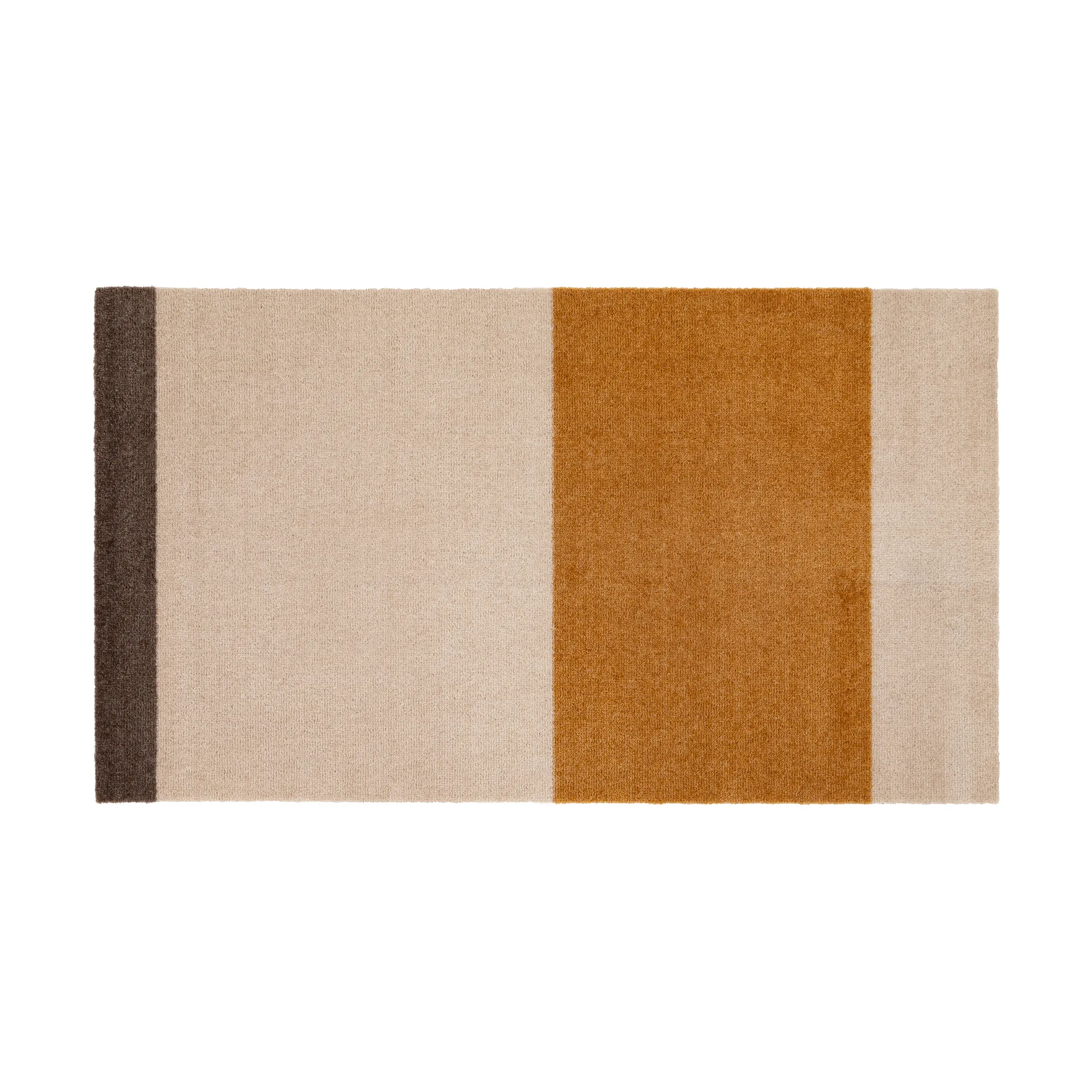 Stripes Flurteppich horizontal, Ivory-dijon-brown, 67 x 120cm tica copenhagen